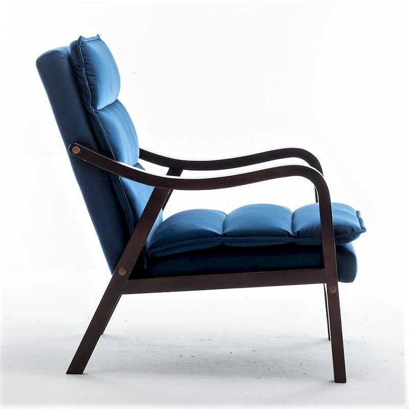 Fauteuil large en velours 24.8