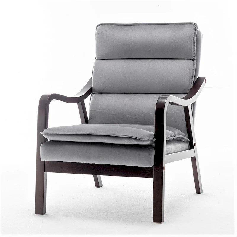 Fauteuil large en velours 24.8