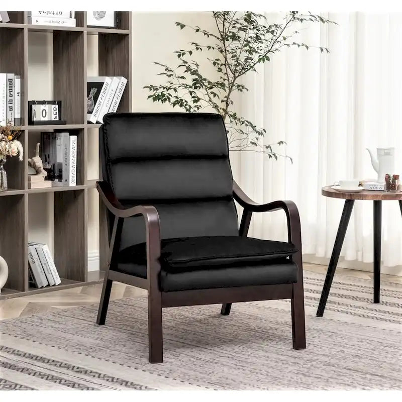 Fauteuil large en velours 24.8