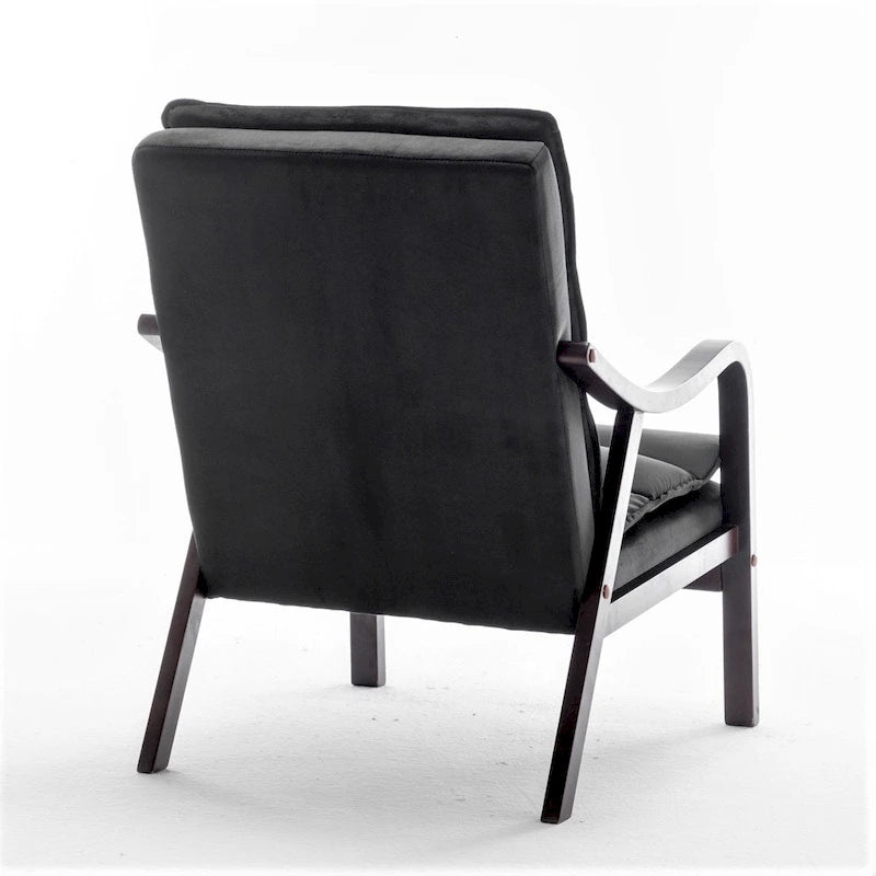 Fauteuil large en velours 24.8