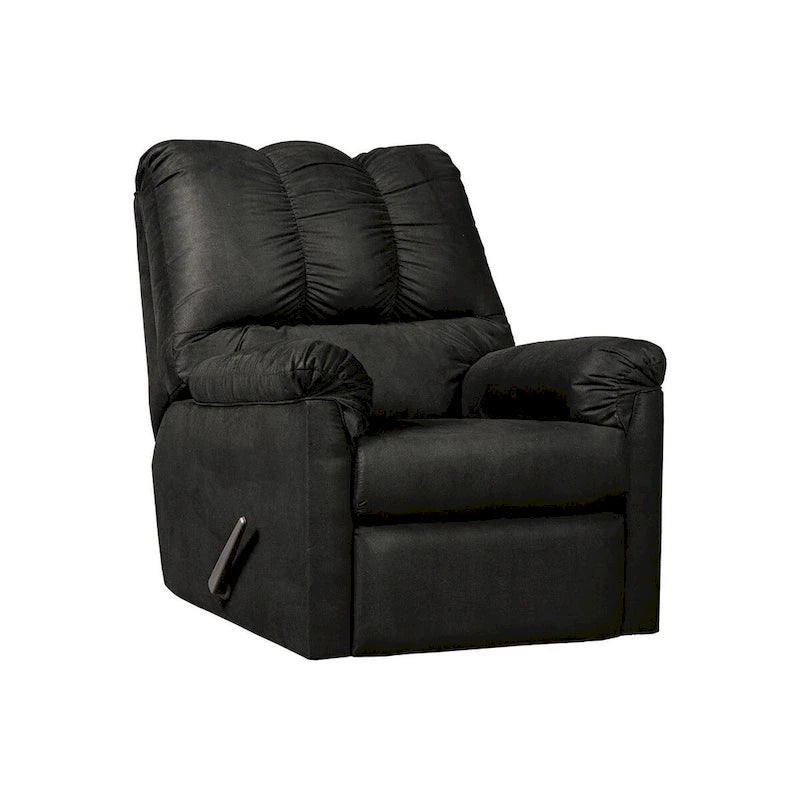 Fauteuil inclinable à bascule Darcy contemporain noir