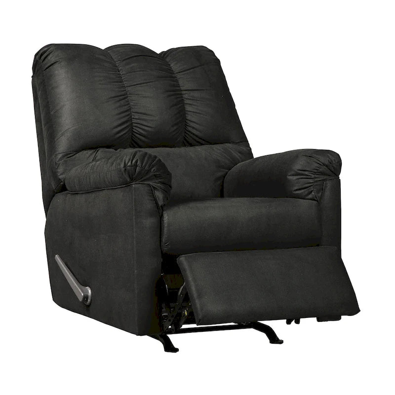 Fauteuil inclinable à bascule Darcy contemporain noir