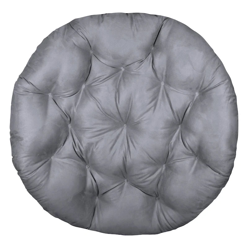 Coussin de remplacement épais et moelleux en microsuède uni pour fauteuil Papasan