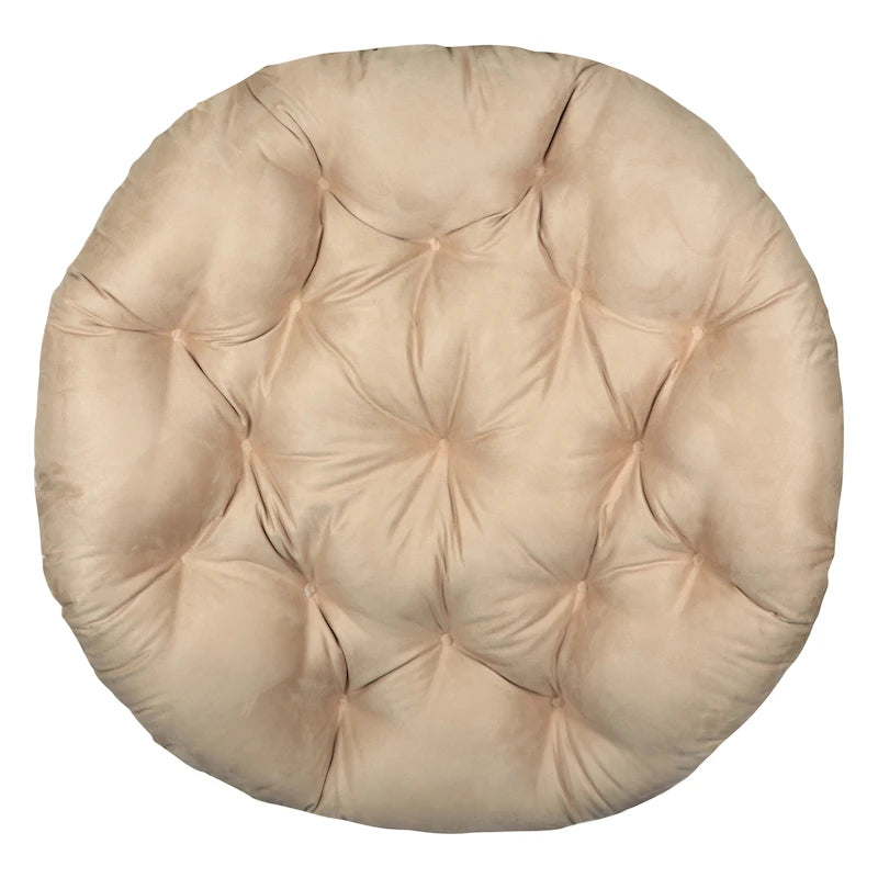 Coussin de remplacement épais et moelleux en microsuède uni pour fauteuil Papasan