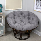 Coussin de remplacement épais et moelleux en microsuède uni pour fauteuil Papasan