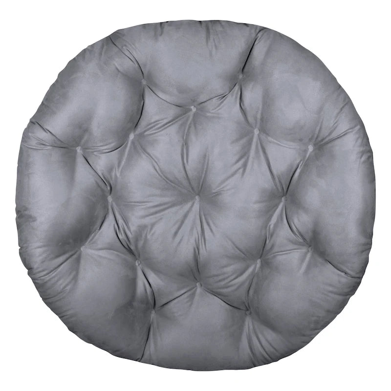 Coussin de remplacement épais et moelleux en microsuède uni pour fauteuil Papasan