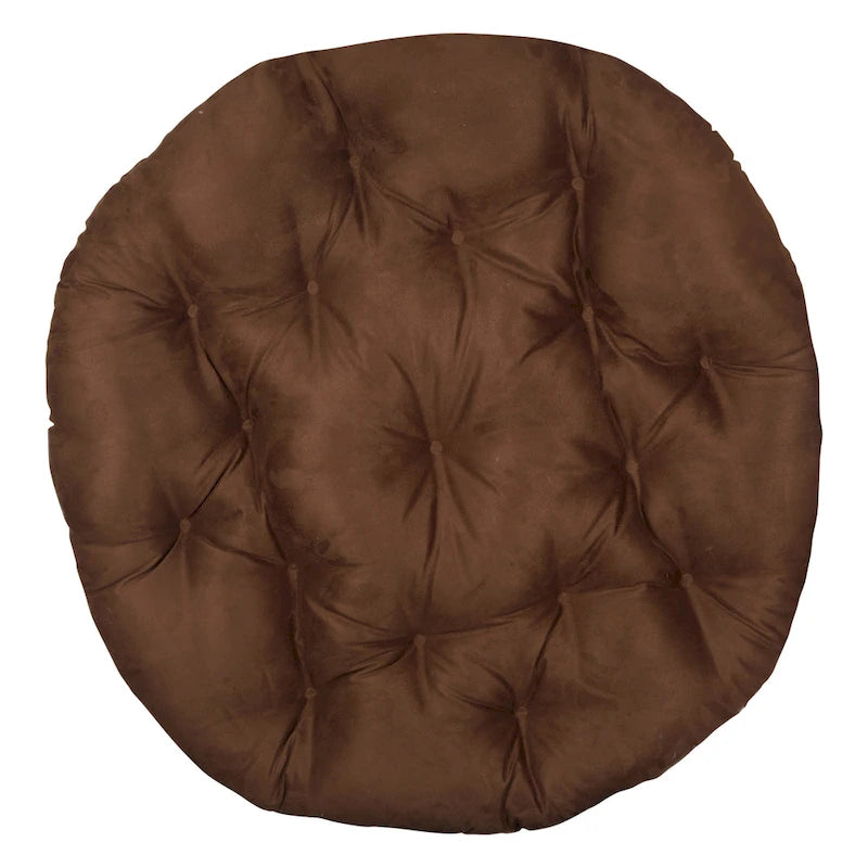 Coussin de remplacement épais et moelleux en microsuède uni pour fauteuil Papasan
