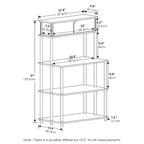 Étagère de rangement sans outil Turn-N-Tube avec armoire supérieure