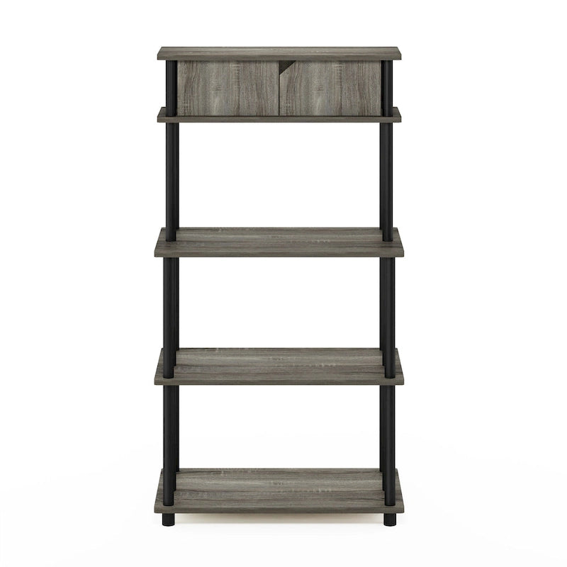 Étagère de rangement sans outil Turn-N-Tube avec armoire supérieure