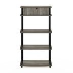 Étagère de rangement sans outil Turn-N-Tube avec armoire supérieure