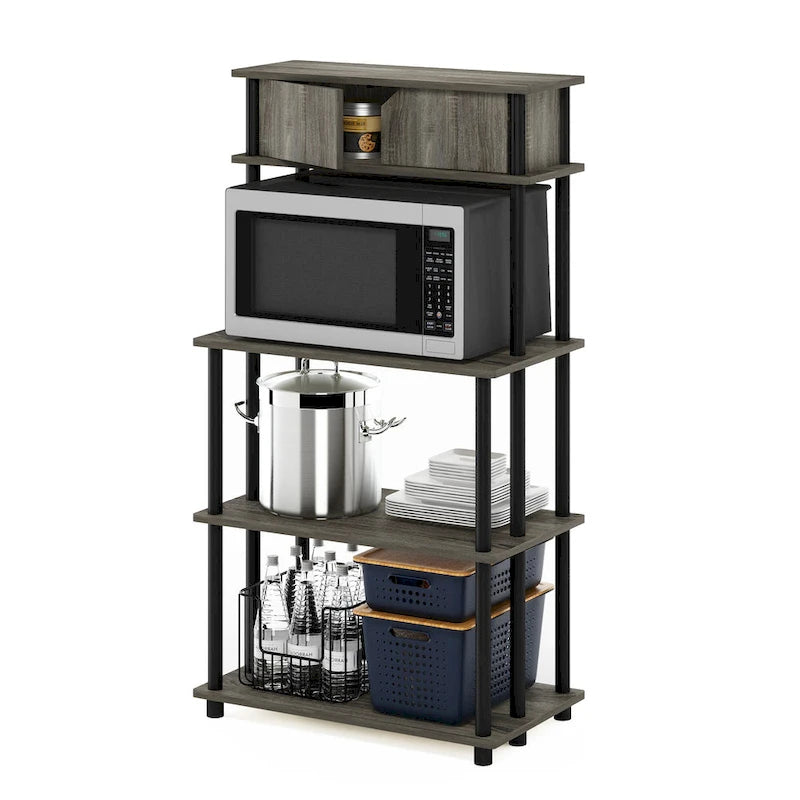 Étagère de rangement sans outil Turn-N-Tube avec armoire supérieure