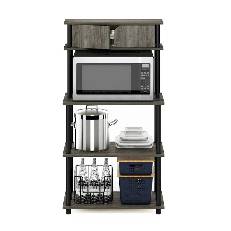 Étagère de rangement sans outil Turn-N-Tube avec armoire supérieure