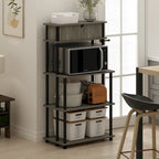 Étagère de rangement sans outil Turn-N-Tube avec armoire supérieure