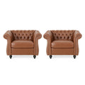 Fauteuils club traditionnels Chesterfield Silverdale (lot de 2) par