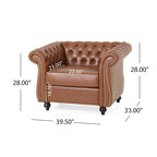 Fauteuils club traditionnels Chesterfield Silverdale (lot de 2) par