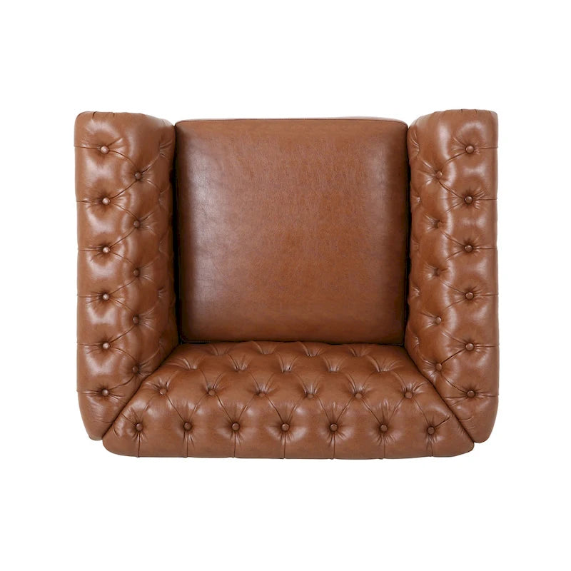 Fauteuils club traditionnels Chesterfield Silverdale (lot de 2) par