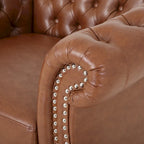 Fauteuils club traditionnels Chesterfield Silverdale (lot de 2) par
