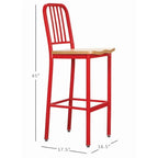 Tabouret de bar en métal (lot de 2)