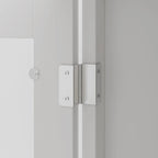 Buffet avec vaisselier, armoire de rangement de cuisine, buffet blanc