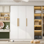 Armoire de rangement en bois avec 6 cubes de rangement et tringle à vêtements
