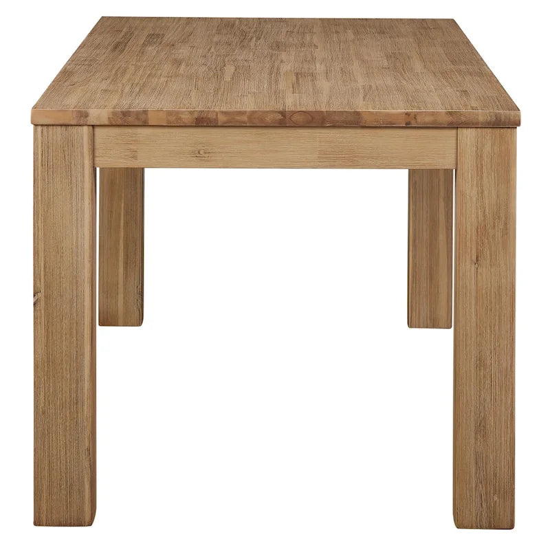 Table de salle à manger rectangulaire de 75 po avec pieds carrés
