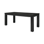 Table de salle à manger rectangulaire de 75 po avec pieds carrés