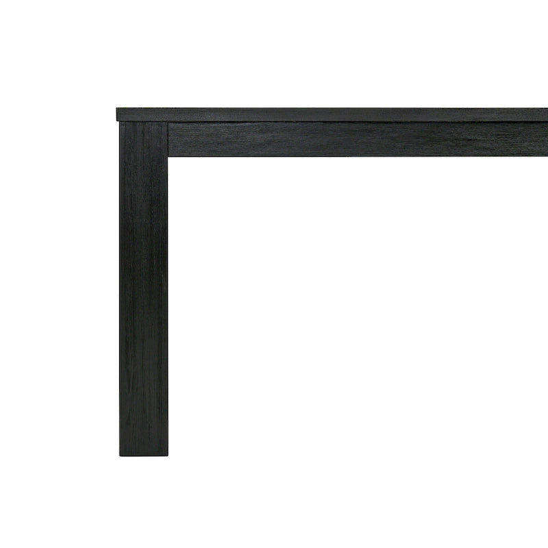 Table de salle à manger rectangulaire de 75 po avec pieds carrés
