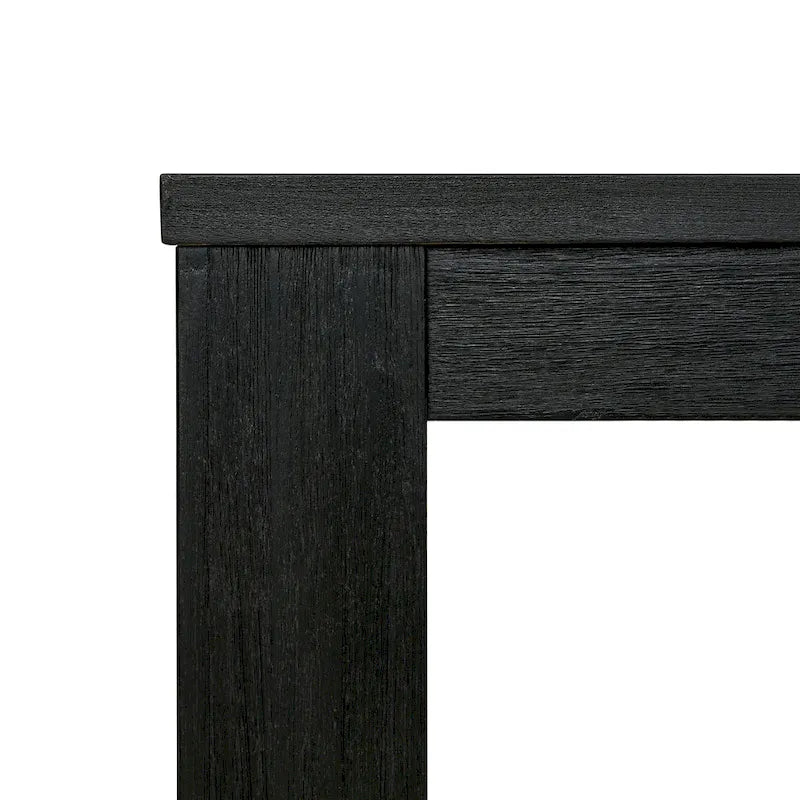 Table de salle à manger rectangulaire de 75 po avec pieds carrés