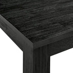 Table de salle à manger rectangulaire de 75 po avec pieds carrés