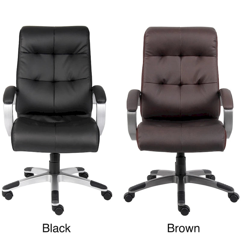Chaise de bureau de direction grand dossier double rembourrage