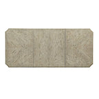 Table à manger extensible en bois blanc de 100 pouces