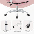 Chaise de bureau ergonomique pivotante en maille avec repose-pieds