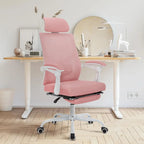 Chaise de bureau ergonomique pivotante en maille avec repose-pieds
