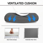 Chaise de bureau ergonomique pivotante en maille avec repose-pieds