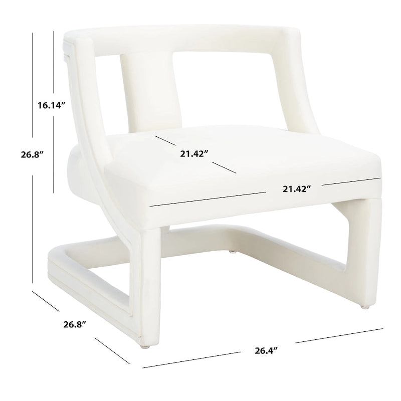 Fauteuil simple - 27 pouces de large x 27 pouces de profondeur x 27 pouces de haut - 26 pouces de large x 27 pouces de profondeur x 27 pouces de haut