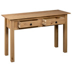vidaXL Table console Table d'entrée Table d'appoint Bois de pin massif Gamme Panama - 43,3 x 15,7 x 28,3