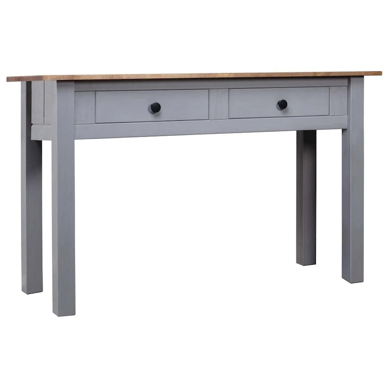 vidaXL Table console Table d'entrée Table d'appoint Bois de pin massif Gamme Panama - 43,3 x 15,7 x 28,3