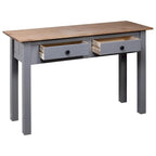 vidaXL Table console Table d'entrée Table d'appoint Bois de pin massif Gamme Panama - 43,3 x 15,7 x 28,3