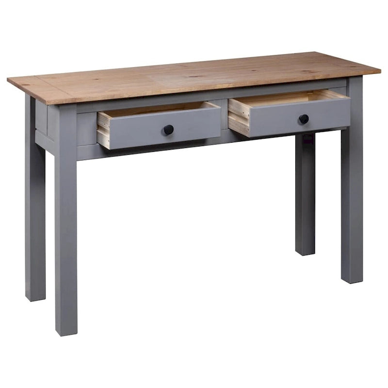 vidaXL Table console Table d'entrée Table d'appoint Bois de pin massif Gamme Panama - 43,3 x 15,7 x 28,3