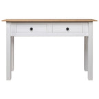 vidaXL Table console Table d'entrée Table d'appoint Bois de pin massif Gamme Panama - 43,3 x 15,7 x 28,3