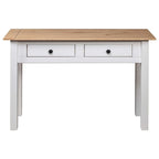 vidaXL Table console Table d'entrée Table d'appoint Bois de pin massif Gamme Panama - 43,3 x 15,7 x 28,3