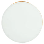 Table d'appoint Treasures Jeanine à plateau doré/blanc - 20 x 20 x 21,2 - 20 larg. x 20 prof. x 21 haut.
