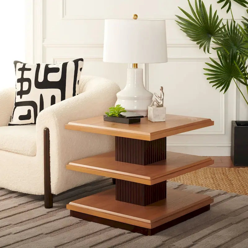   Ava 2-Shelf Accent Table - 24 L x 24 D x 21 H - 24Wx24Dx21H