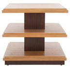 Table d'appoint à étagère double - 24 pouces de long x 24 pouces de profondeur x 21 pouces de haut - 24 larg. x 24 prof. x 21 haut.