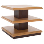 Table d'appoint à étagère double - 24 pouces de long x 24 pouces de profondeur x 21 pouces de haut - 24 larg. x 24 prof. x 21 haut.