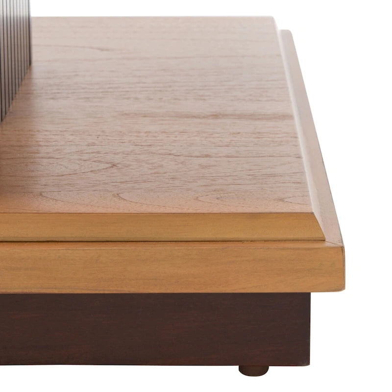 Table d'appoint à étagère double - 24 pouces de long x 24 pouces de profondeur x 21 pouces de haut - 24 larg. x 24 prof. x 21 haut.