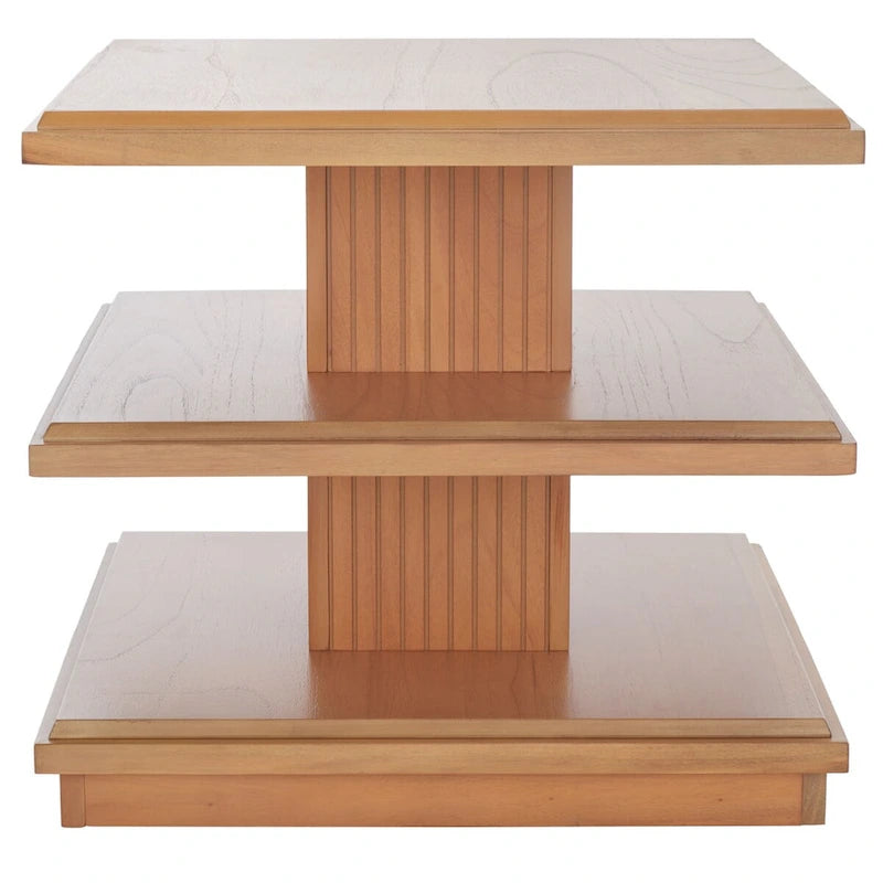 Table d'appoint à étagère double - 24 pouces de long x 24 pouces de profondeur x 21 pouces de haut - 24 larg. x 24 prof. x 21 haut.