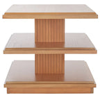 Table d'appoint à étagère double - 24 pouces de long x 24 pouces de profondeur x 21 pouces de haut - 24 larg. x 24 prof. x 21 haut.