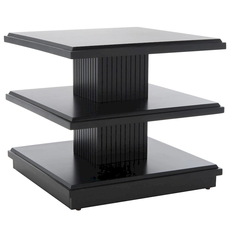 Table d'appoint à étagère double - 24 pouces de long x 24 pouces de profondeur x 21 pouces de haut - 24 larg. x 24 prof. x 21 haut.