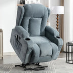 Fauteuil inclinable pour salon avec poche latérale